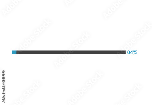 4  loading icon  4  Progress bar vector illustration