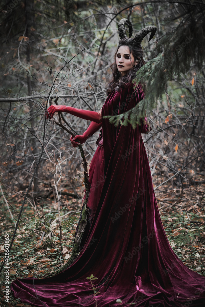 Dark fairy in the forest Dark fairy in the forest