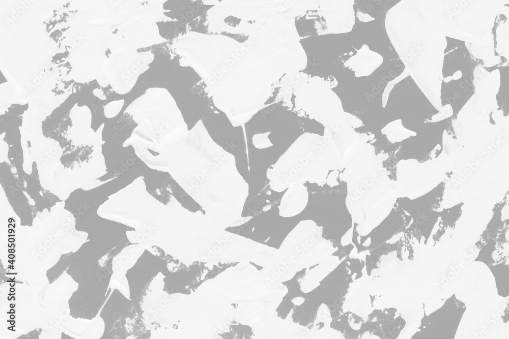 Modern contemporary acrylic background. White texture made with a palette knife. Abstract painting on paper. Mess on the canvas. Modern contemporary acrylic background. White texture made with a palette knife. Abstract painting on paper. Mess on the canvas.