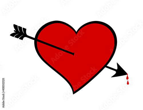 Arrow in the heart