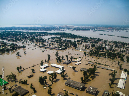 Pakistan floods in 2010 in the SWAT valley. photo