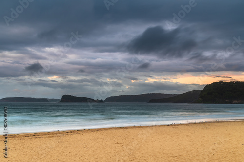 Overcast Summer Sunrise at the Beach © Merrillie