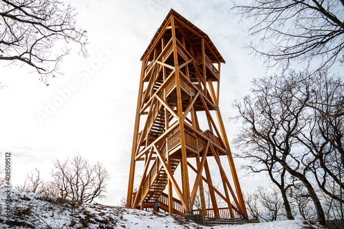 Hungary Kiralyret - 2021 January: Varhegy lookout tower 