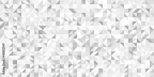 Grey geometric pattern. Triangle surface textures. Low poly design.