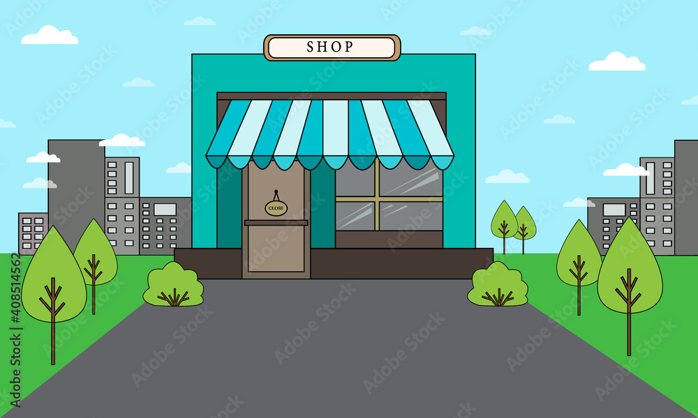 Shop vector illustration Shop vector illustration