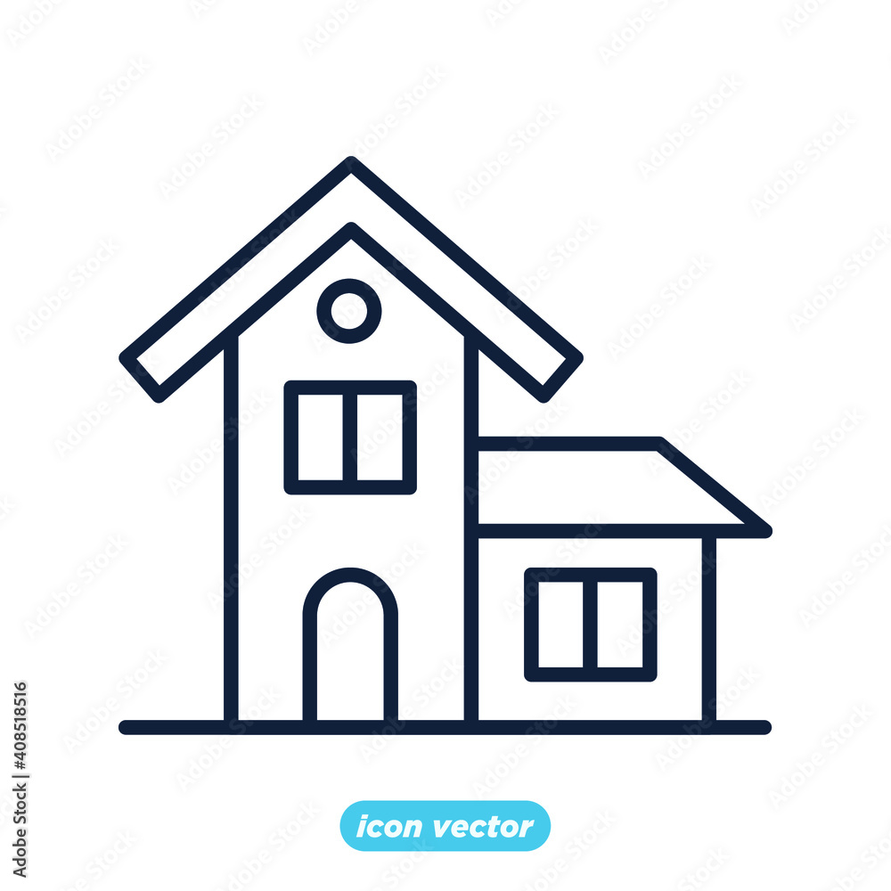 home icon template color editable. house symbol vector illustration for graphic and web design.