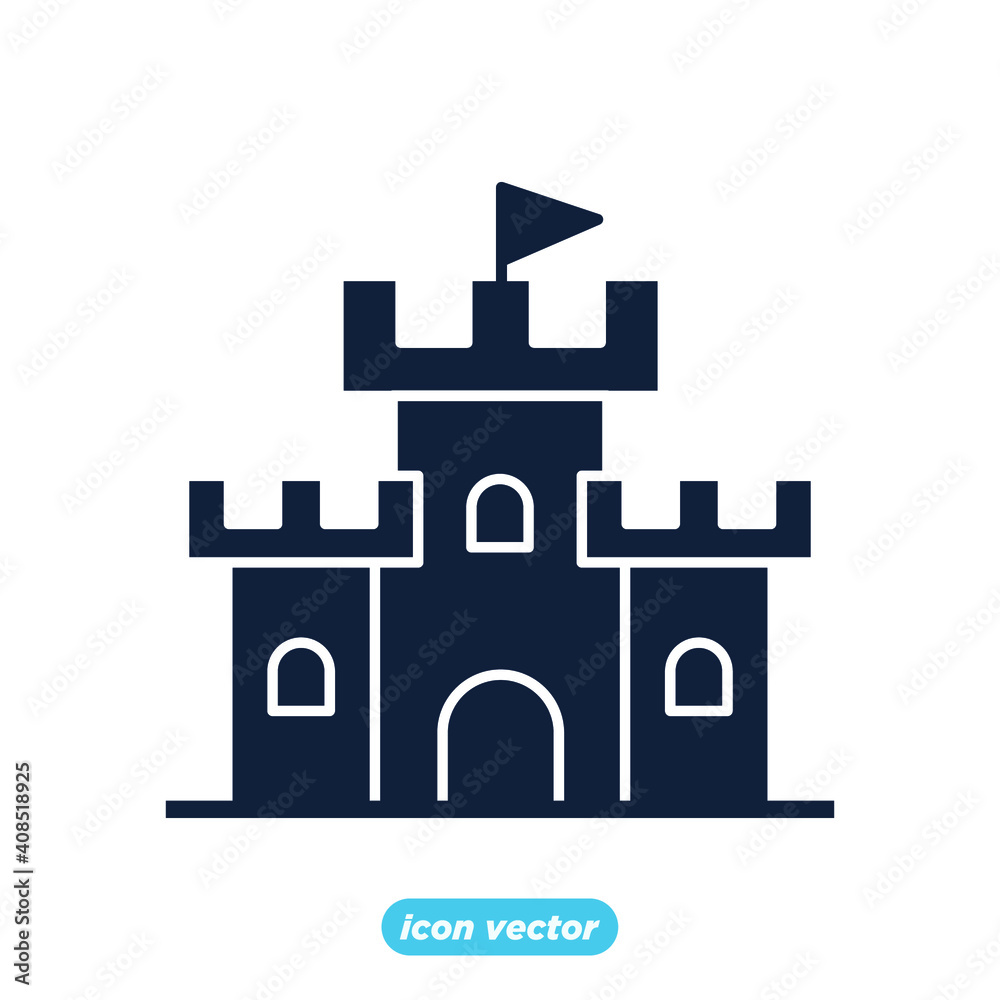 Castle Tower icon template color editable. Castle Tower symbol vector illustration for graphic and web design.