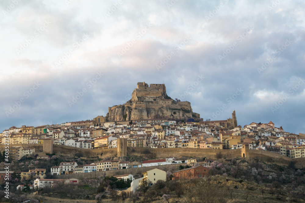 View of the town of Morella, Spain