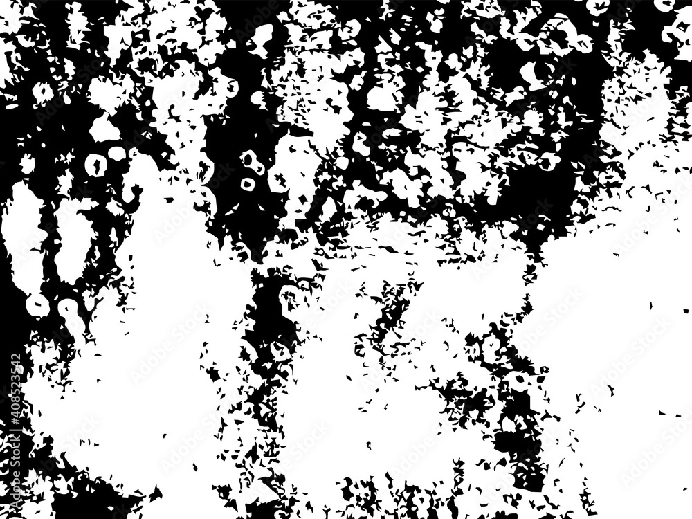 Grungy vector texture of brushed plaster wall. Stained wall with grunge rust surface. Black splatter on white background Grungy vector texture of brushed plaster wall. Stained wall with grunge rust surface. Black splatter on white background