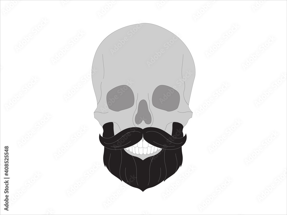 Hipster skull of a man with beard, mustache, and glasses.
Barber symbol silhouette isolated on white background.
Vector illustration for hairdresser, Website page and mobile app design.
Hipster skull of a man with beard, mustache, and glasses.
Barber symbol silhouette isolated on white background.
Vector illustration for hairdresser, Website page and mobile app design.