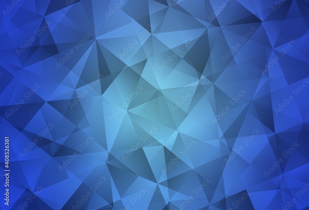 Light BLUE vector triangle mosaic background. Light BLUE vector triangle mosaic background.