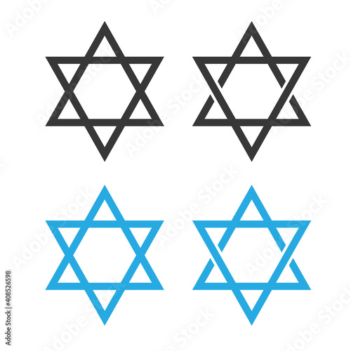 Star of David. Jewish star shield background