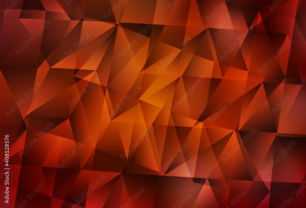 Dark Red, Yellow vector pattern with polygonal style. Dark Red, Yellow vector pattern with polygonal style.