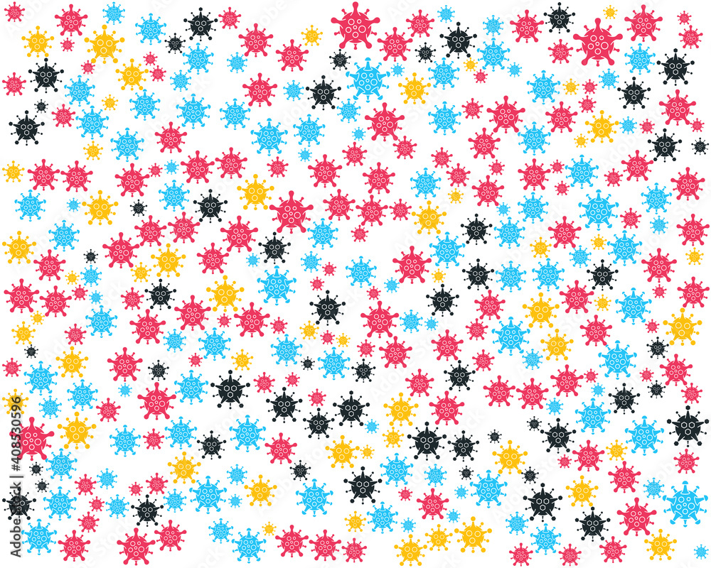 Corona virus or COVID-19 cells background, new virus from Wuhan, China in 2019. Background vector of Corona disease outbreak situation concept Corona virus or COVID-19 cells background, new virus from Wuhan, China in 2019. Background vector of Corona disease outbreak situation concept