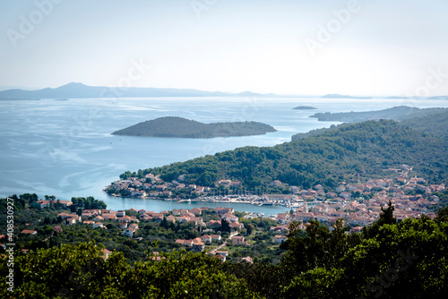 View from Korinjak, the highest per of the island at 166m above sea level, Island of Iz, Zadar archipelago, Dalmatia, Croatia © Marina Marr