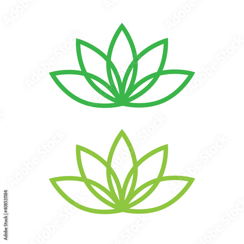 Lotus icon. lotos flower calm and harmony pictogram vector