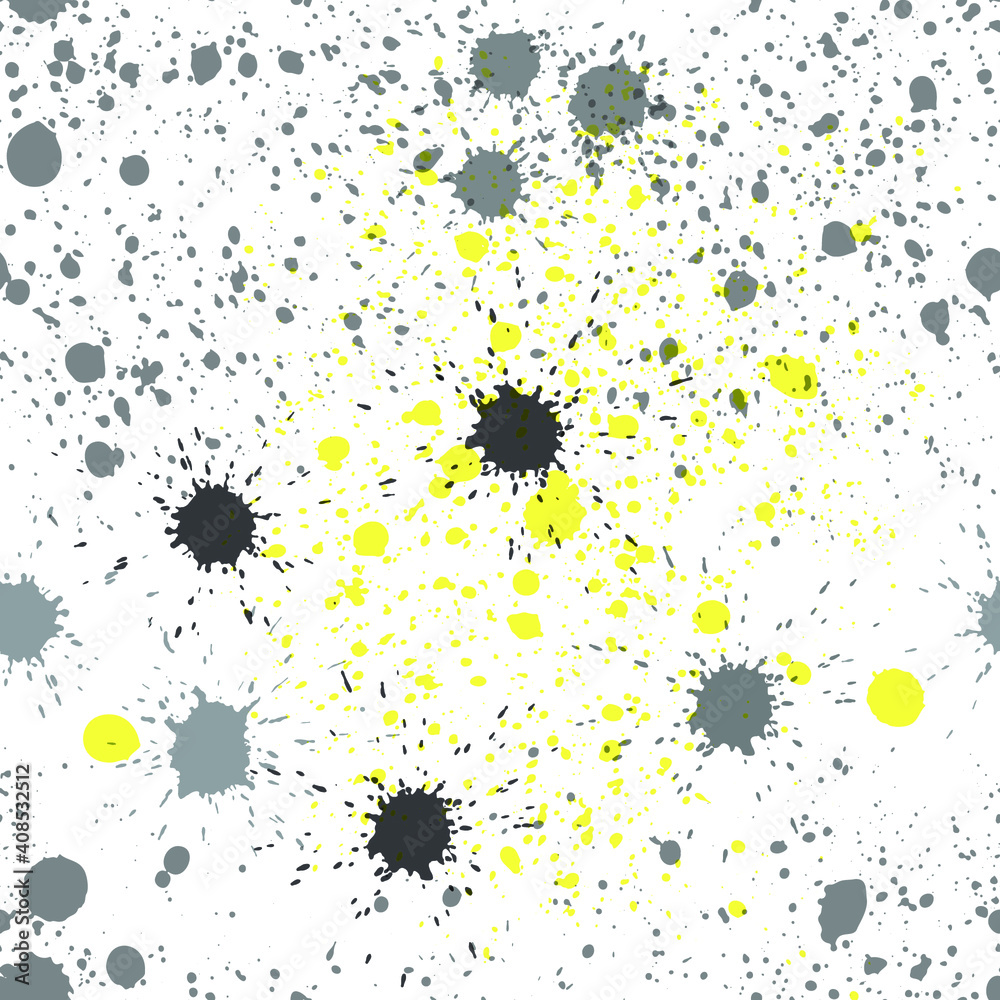 Seamless pattern with grey and yellow spots. Abstract background. Texture. Vector illustration. Seamless pattern with grey and yellow spots. Abstract background. Texture. Vector illustration.