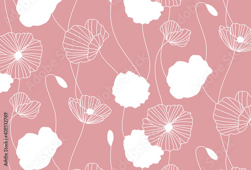 vector background with a flower pattern for banners, cards, flyers, social media wallpapers, etc.