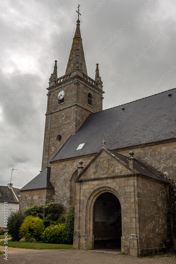 Old stone church france brittany 