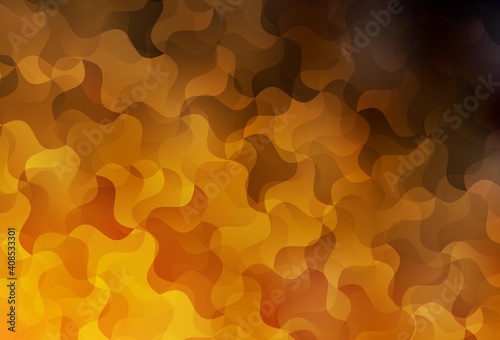 Dark Orange vector abstract polygonal background.