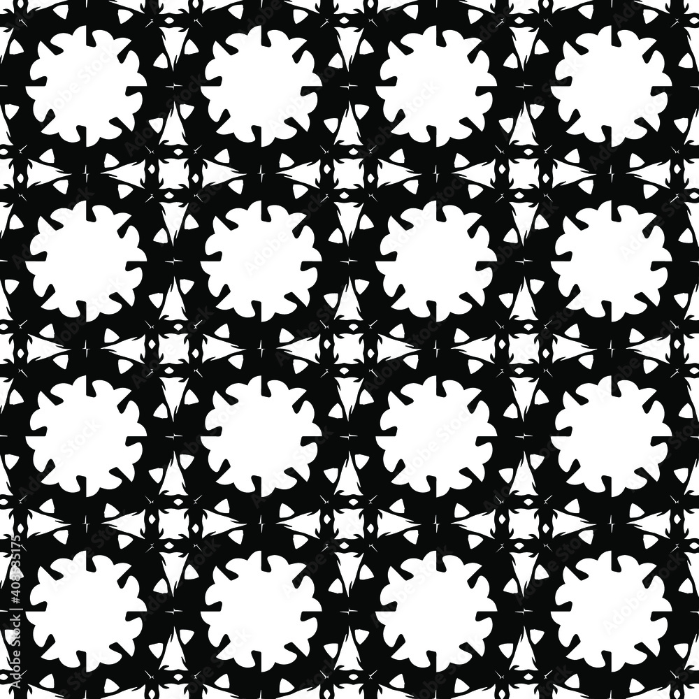Geometric vector pattern with triangular elements. abstract ornament for wallpapers and backgrounds. Black and white colors. Geometric vector pattern with triangular elements. abstract ornament for wallpapers and backgrounds. Black and white colors.