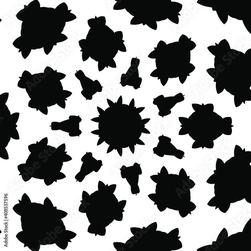 Geometric vector pattern with triangular elements. abstract ornament for wallpapers and backgrounds. Black and white colors.
