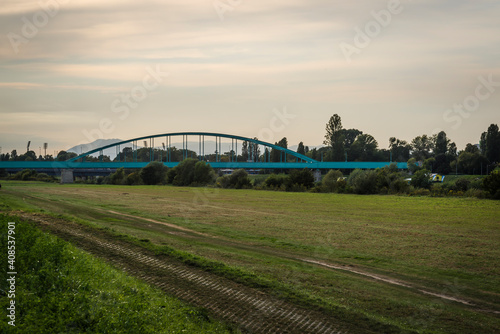 The Hendrix Bridge, railway bridge over the river Sava, Zagreb, Croatia