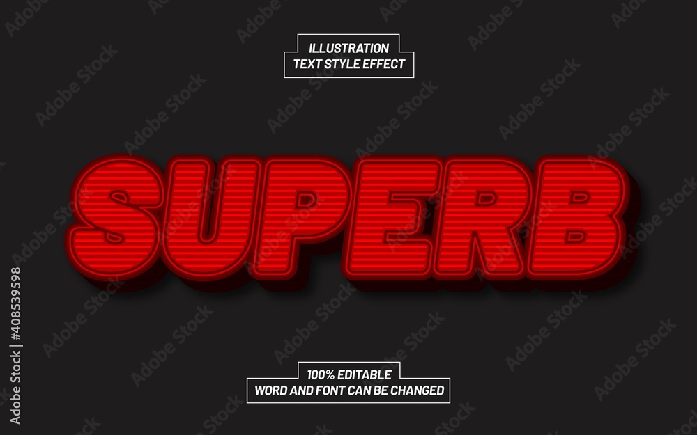 Obraz premium Superb Bold Text Style Effect