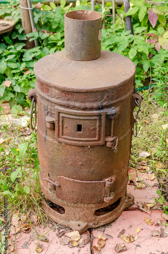 old cast iron stove