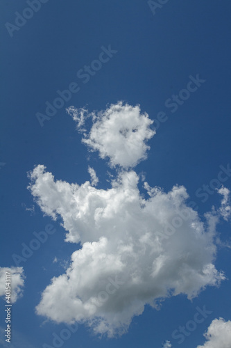 Detalhe de nuvens em c  u de Guarani  estado de Minas Gerais  Brasil