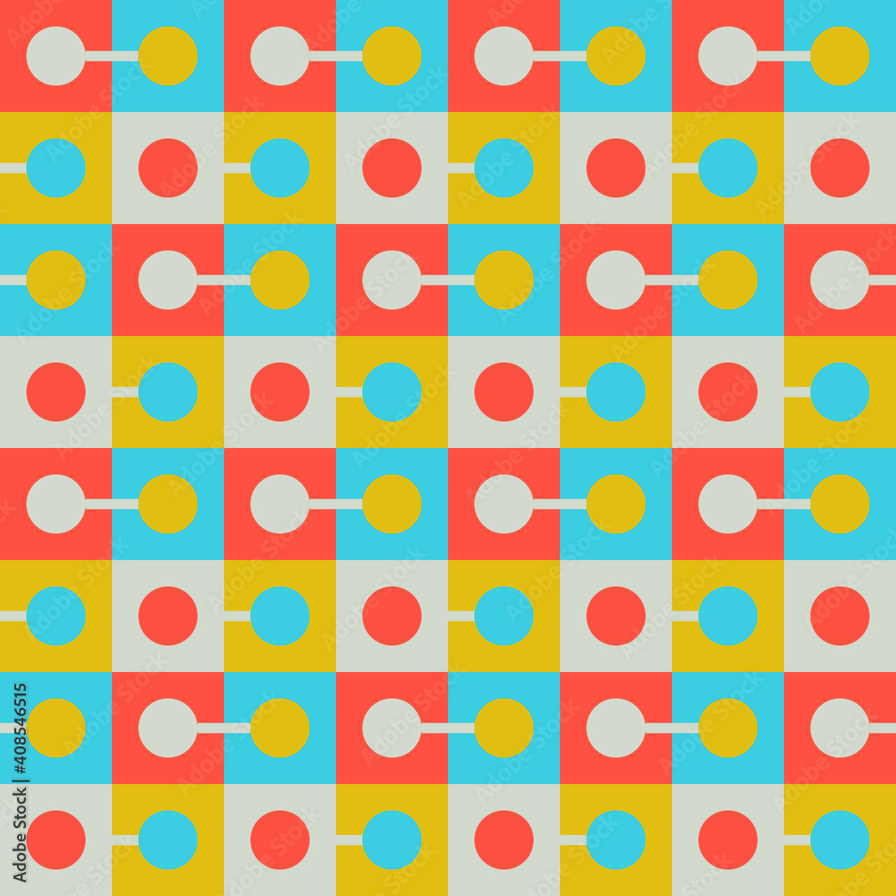 Seamless geometric pattern with the image of circles, squares. Vector design for web banner, business presentation, brand package, fabric, print, wallpaper, postcard. Seamless geometric pattern with the image of circles, squares. Vector design for web banner, business presentation, brand package, fabric, print, wallpaper, postcard.