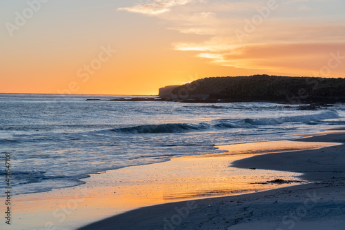 Sunset over the beach