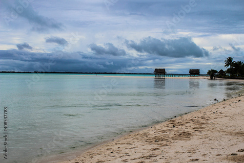Kiribati Island including Tarawra, in the Summer of 2020 photo