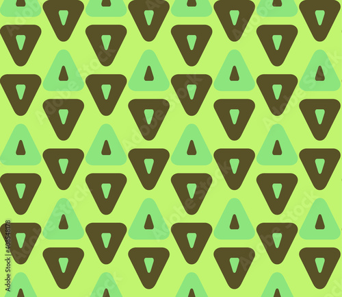 Seamless geometric pattern with the image of triangles, geometric shapes. Vector design for web banner, business presentation, brand package, fabric, print, wallpaper, postcard.