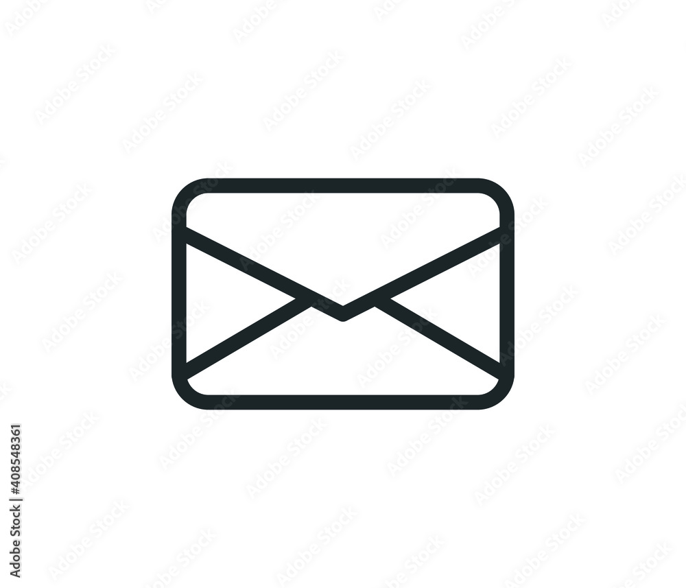 Mail Icon with Editable Stroke and Pixel Perfect. Mail Icon with Editable Stroke and Pixel Perfect.