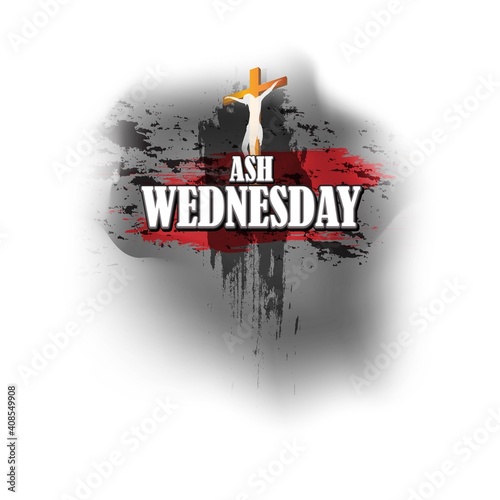 Ash Wednesday Poster Or Banner Background.