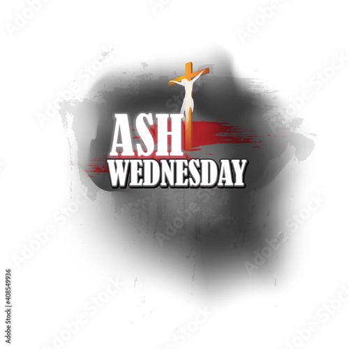 Ash Wednesday Poster Or Banner Background.
