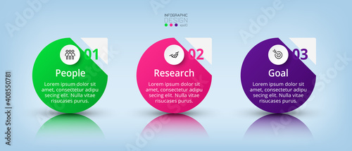 Simple design circles can be applied to any business, marketing, analysis and planning, and for advertising. vector infographic.