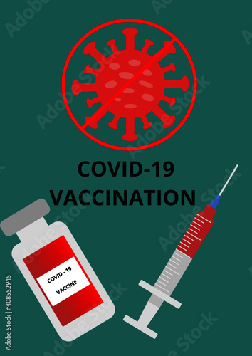 Concept of vaccination against coronavirus
