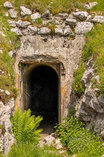 Entrance to old bunker from world war
