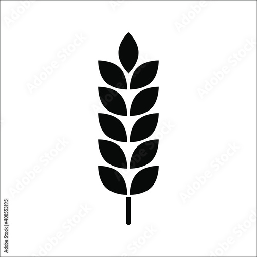 Farm wheat ears icon vector template. color editable on white background. eps 10