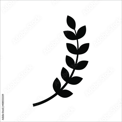 Farm wheat ears icon vector template. color editable on white background. eps 10