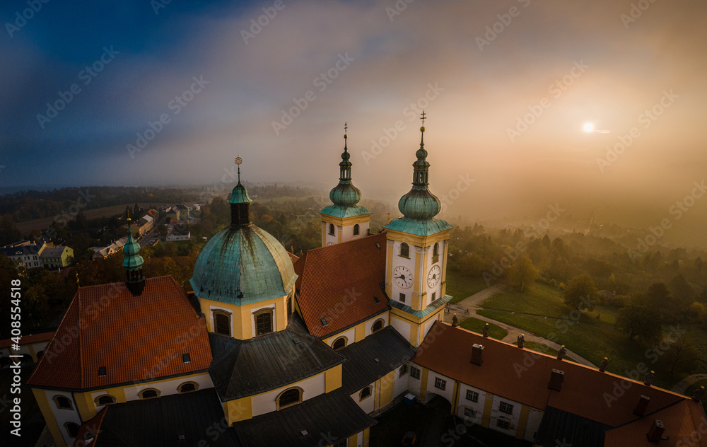 Obraz premium church of the savior on spilled blood city Olomouc St. Kopeček 