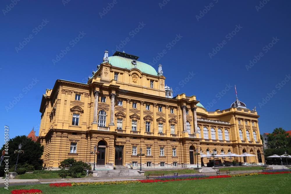 Obraz premium Croatia National Theatre, Zagreb