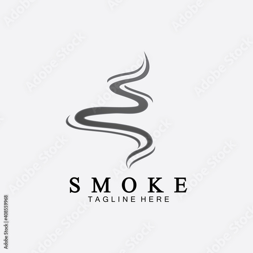 Smoke steam icon logo illustration isolated on white background,Aroma vaporize icons. Smells vector line icon, hot aroma, stink or cooking steam symbols, smelling or vapor