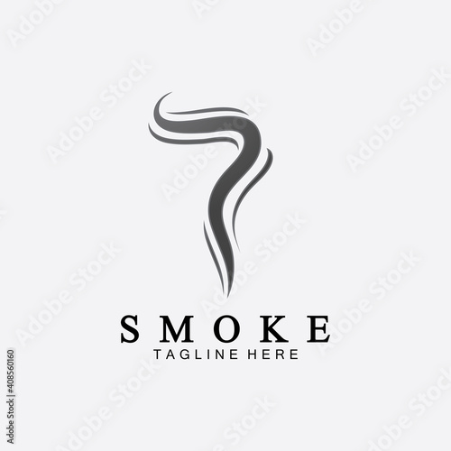Smoke steam icon logo illustration isolated on white background,Aroma vaporize icons. Smells vector line icon, hot aroma, stink or cooking steam symbols, smelling or vapor