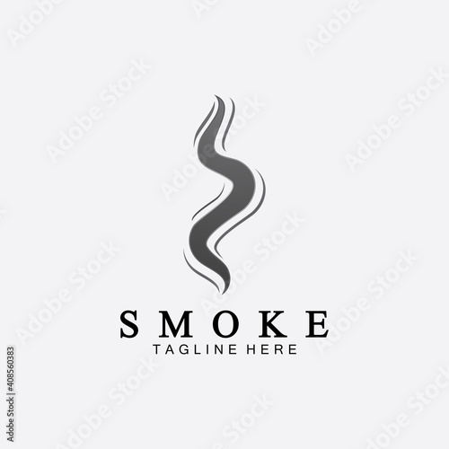 Smoke steam icon logo illustration isolated on white background,Aroma vaporize icons. Smells vector line icon, hot aroma, stink or cooking steam symbols, smelling or vapor