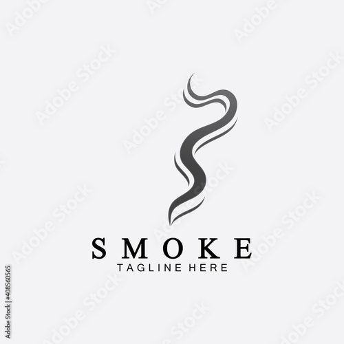 Smoke steam icon logo illustration isolated on white background,Aroma vaporize icons. Smells vector line icon, hot aroma, stink or cooking steam symbols, smelling or vapor
