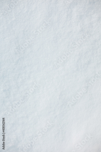 Snow texture, close-up, top view. Copy space © _KUBE_