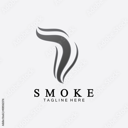 Smoke steam icon logo illustration isolated on white background,Aroma vaporize icons. Smells vector line icon, hot aroma, stink or cooking steam symbols, smelling or vapor